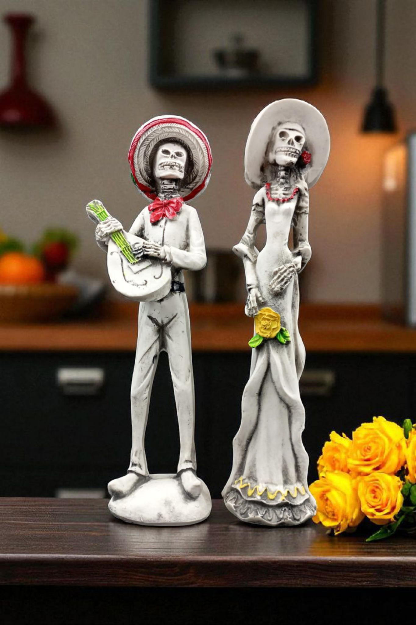 Pareja de Catrines Decorativos – Día de Muertos