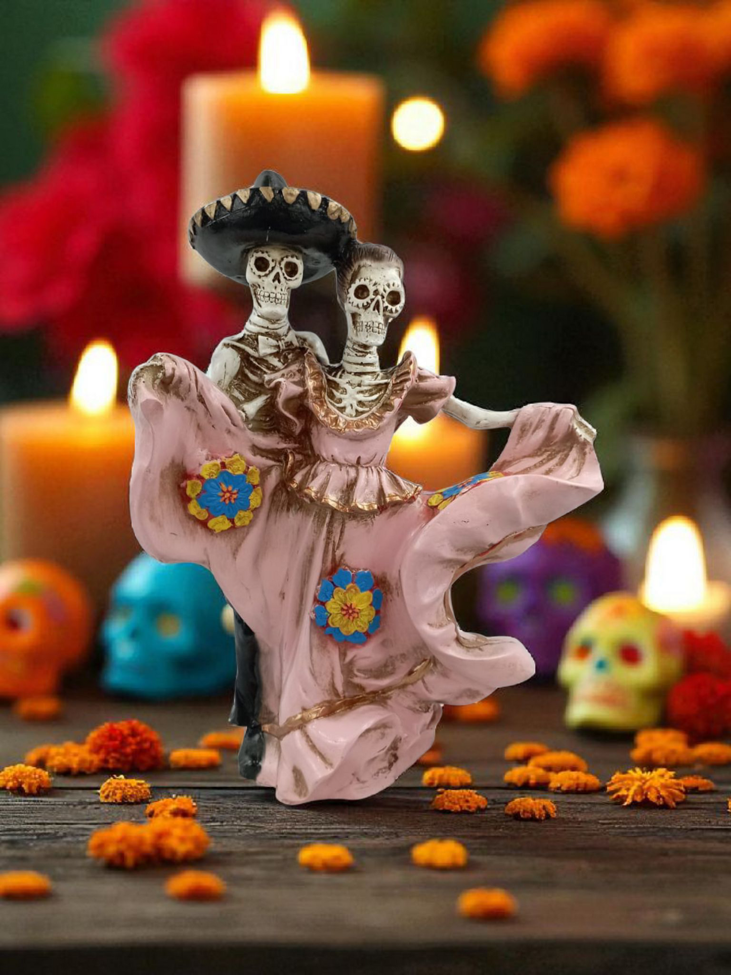 Catrines decorativos para día de muertos decoracion de ofrendas mexicanas.