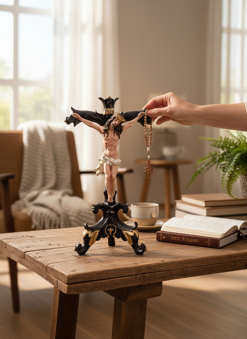 Cristo Crucificado – Amor, Sacrificio y Protección Divina (42 cm)