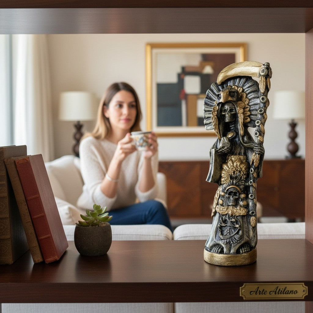 Muerte Azteca – Poder Ancestral, Protección y Energía Espiritual (20 cm)