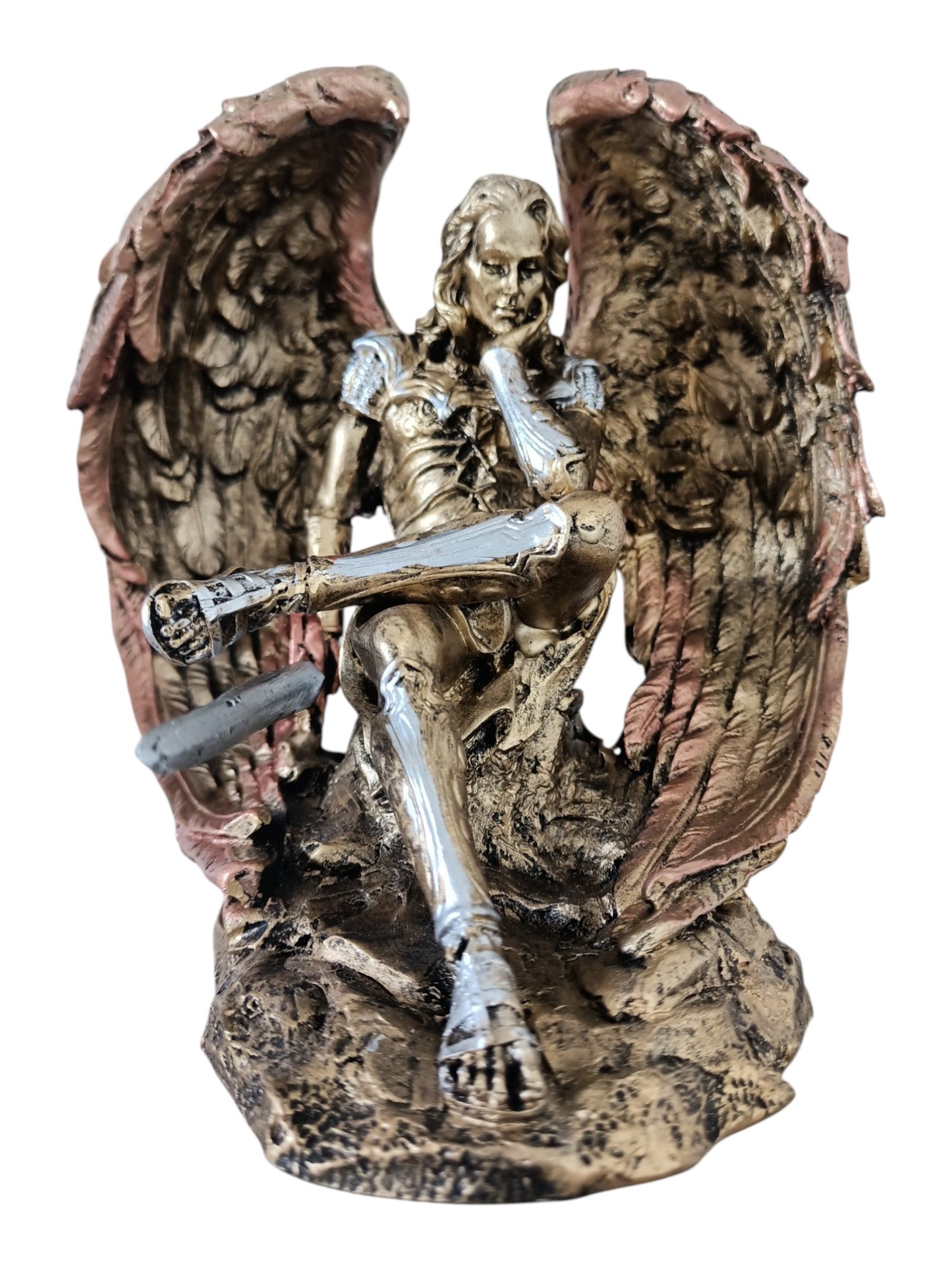 Figura Decorativa de Lucifer Ángel Caído – Elegancia Oscura en Resina