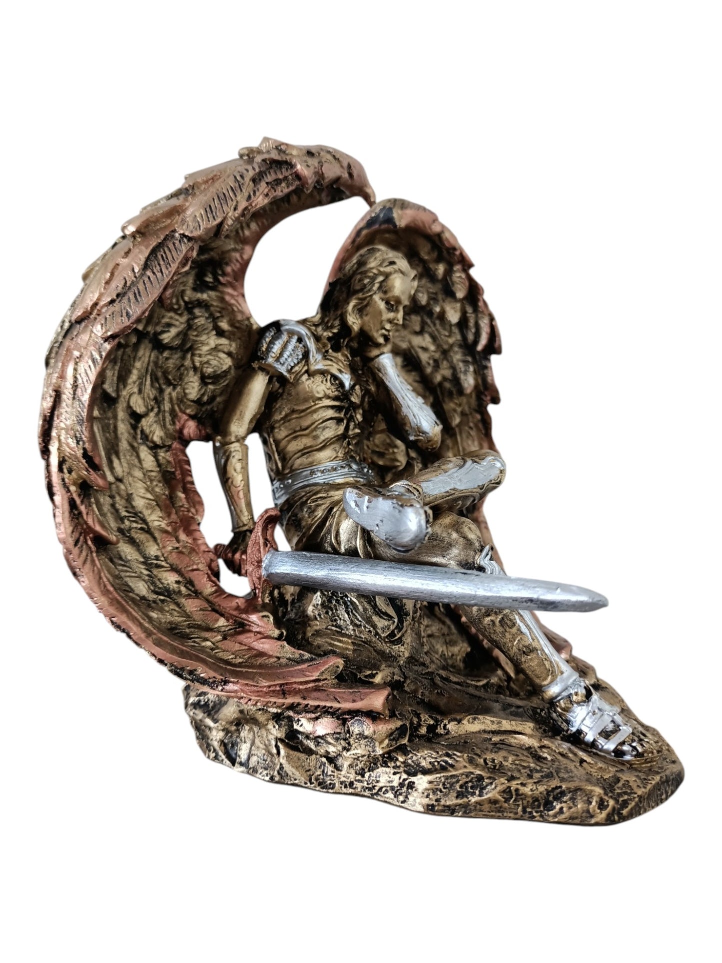 Figura Decorativa de Lucifer Ángel Caído – Elegancia Oscura en Resina