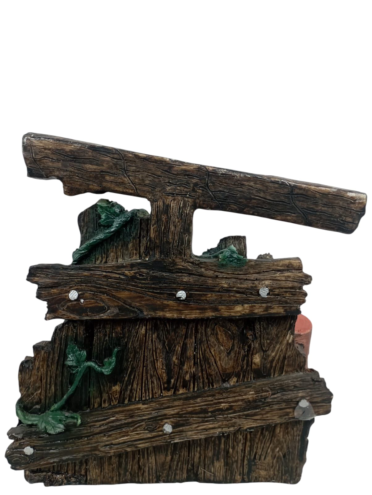Maceta Decorativa para Pared – Figura de Jardín Exterior en Resina  | Bienvenidos, Adorno Rústico