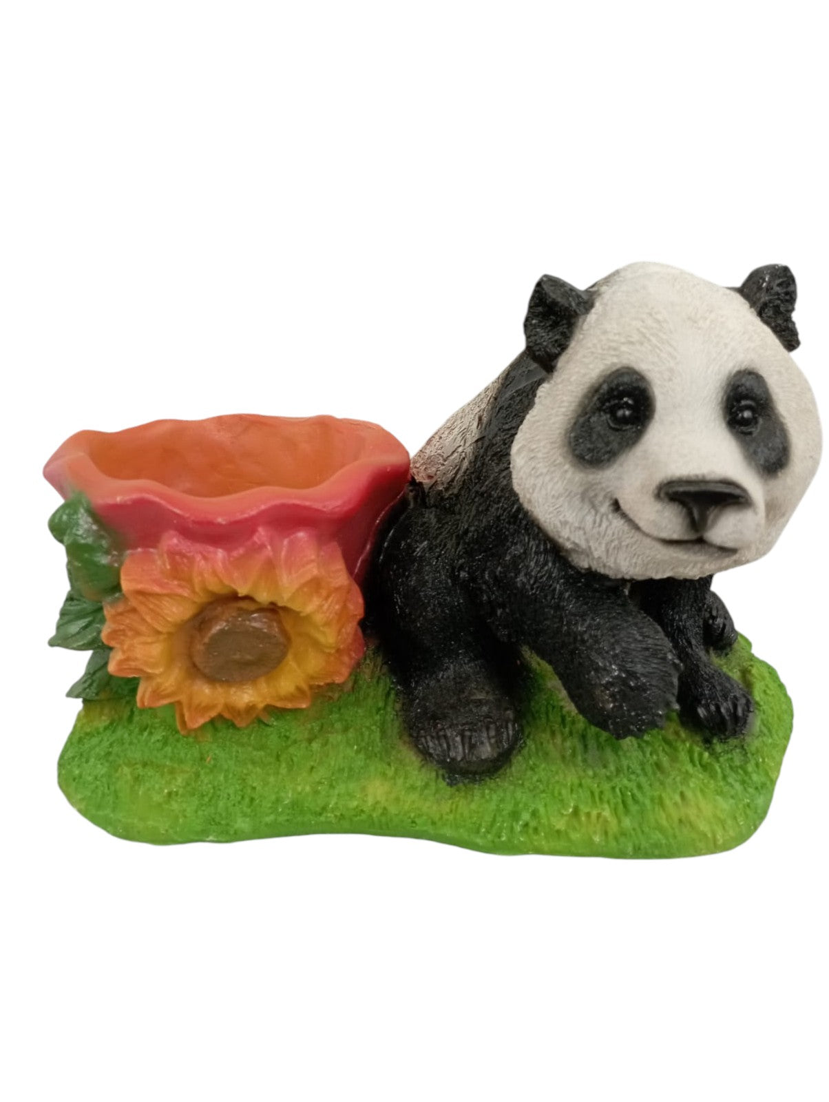 Macetero Decorativo Osito– Figura de Resina para Jardín y Hogar