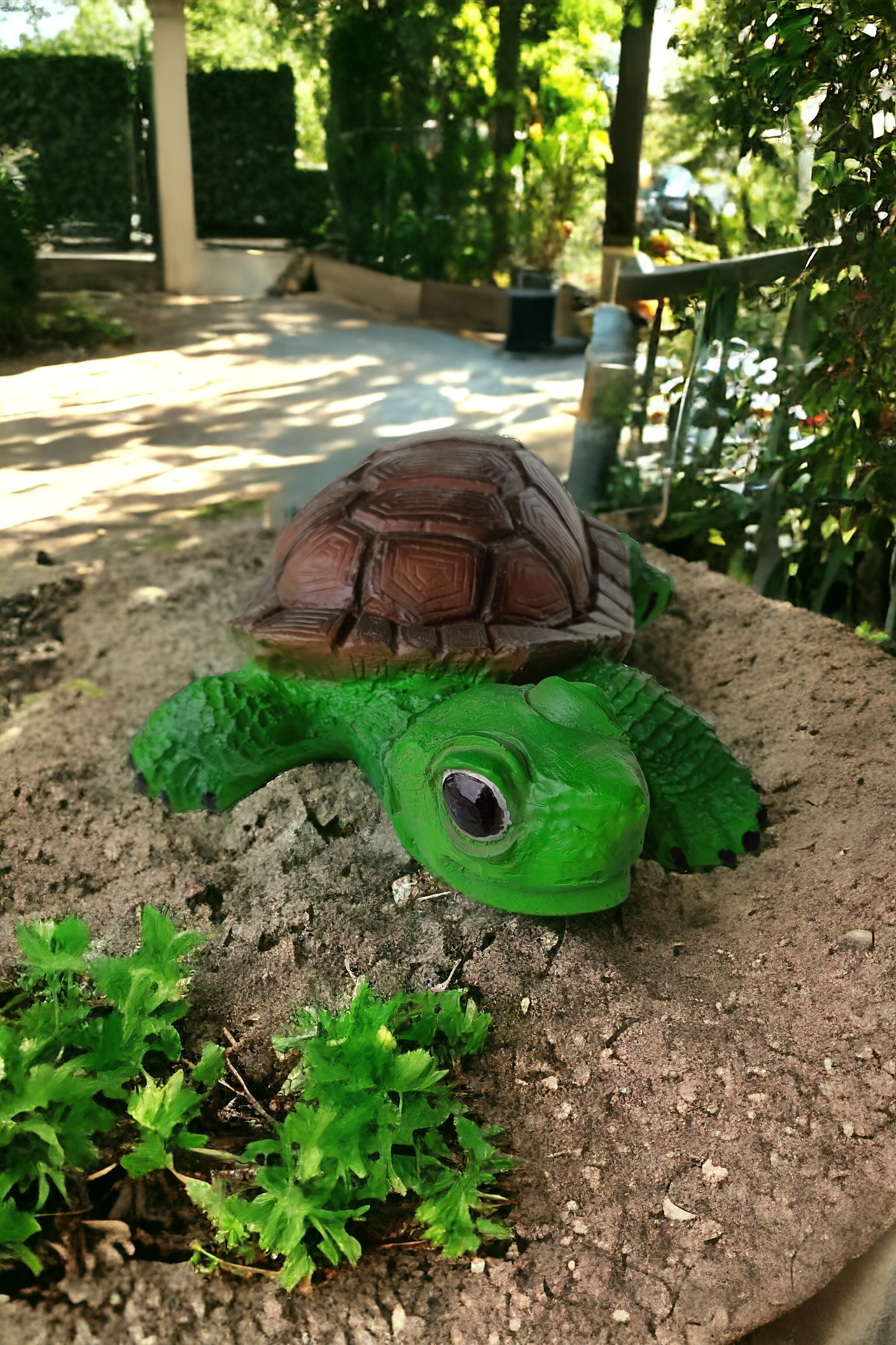 Figura Decorativa de Tortuga Terrestre Para Decoracion de Jardín O Acuario