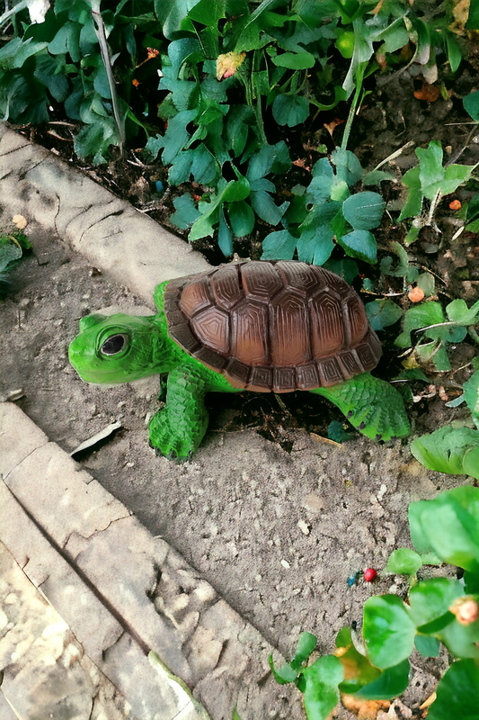 Figura Decorativa de Tortuga Terrestre Para Decoracion de Jardín O Acuario