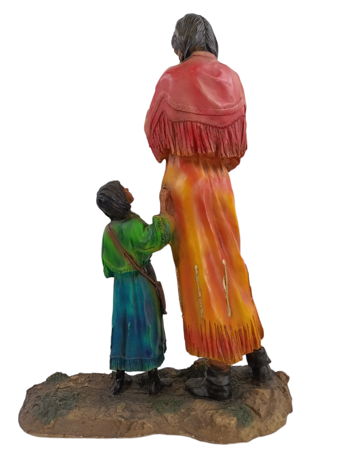 Figura de Mujer Nativa Americana Maternidad Indígena, 50 cm de Alto