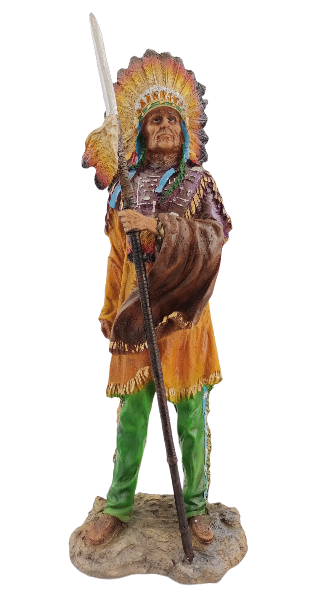 indio nativo americano decorativo 50 cm guerrero geronimo