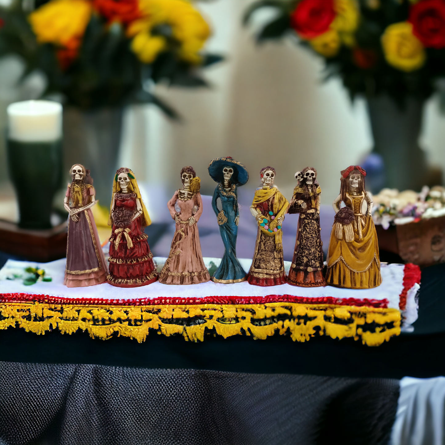 catrinas decorativas mexicanas artesanales hechas a mano