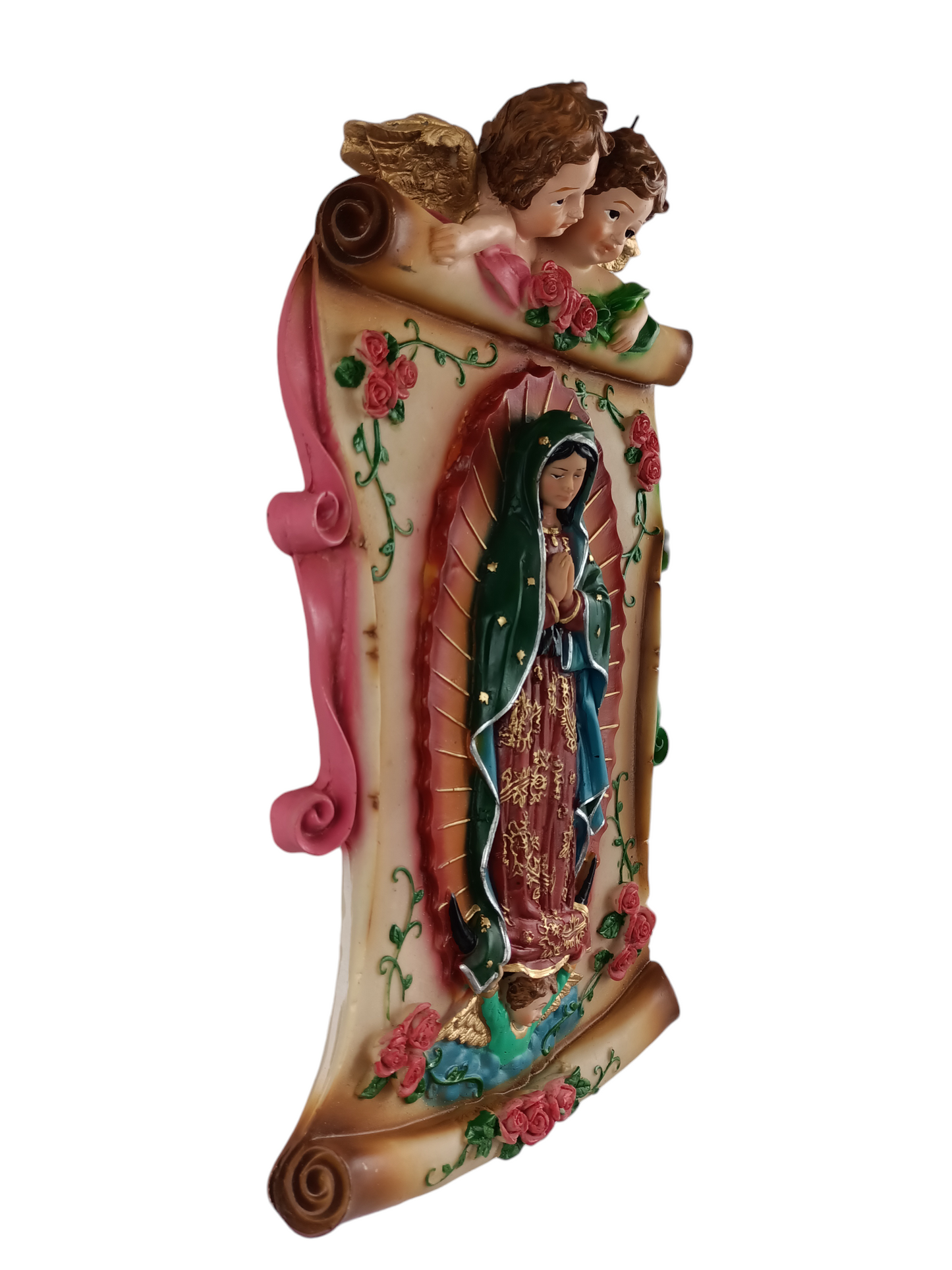 Virgen de Guadalupe Madre de Jesús, Pergamino de Resina para Colgar, 35 cm