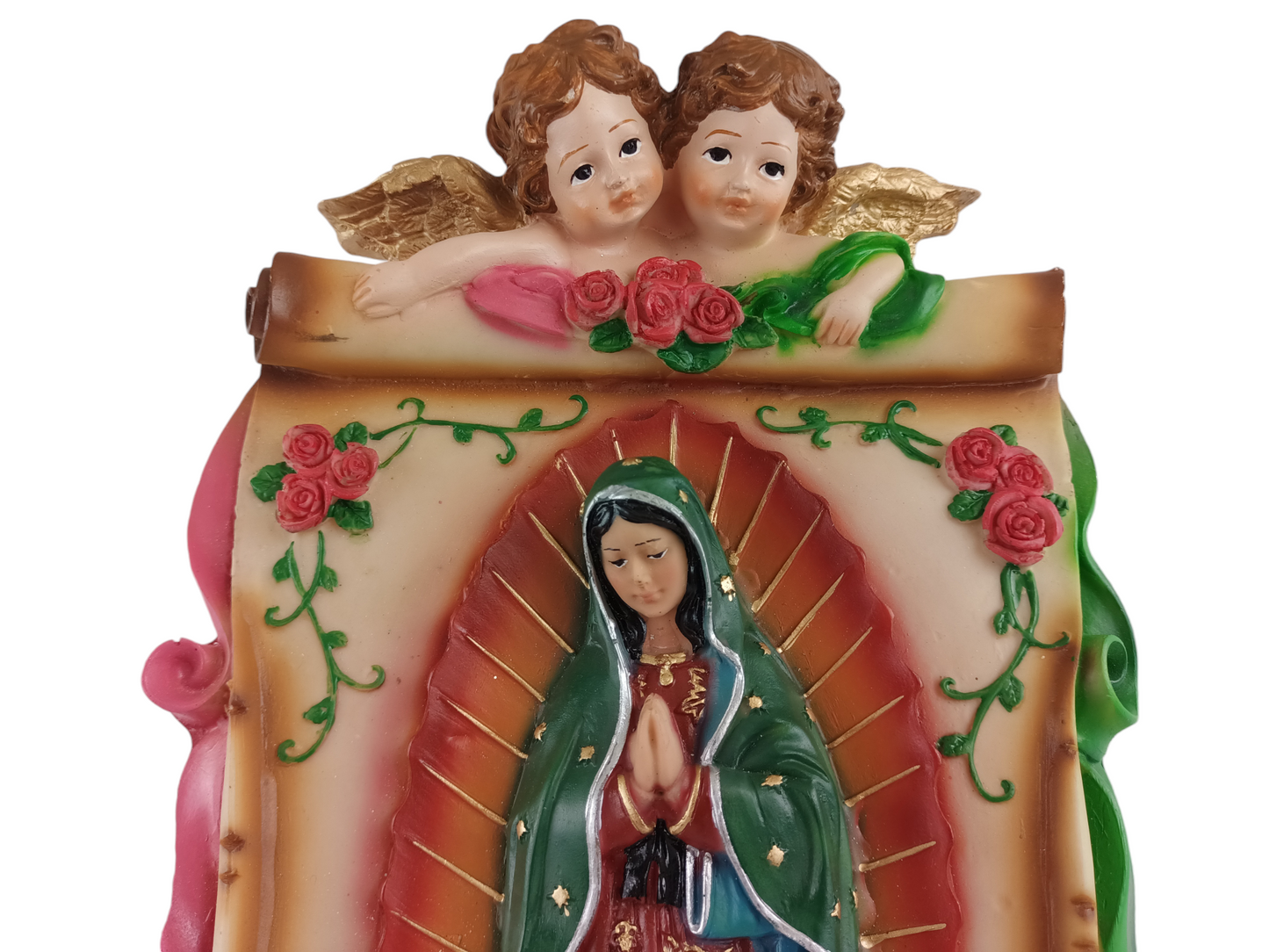 Virgen de Guadalupe Madre de Jesús, Pergamino de Resina para Colgar, 35 cm