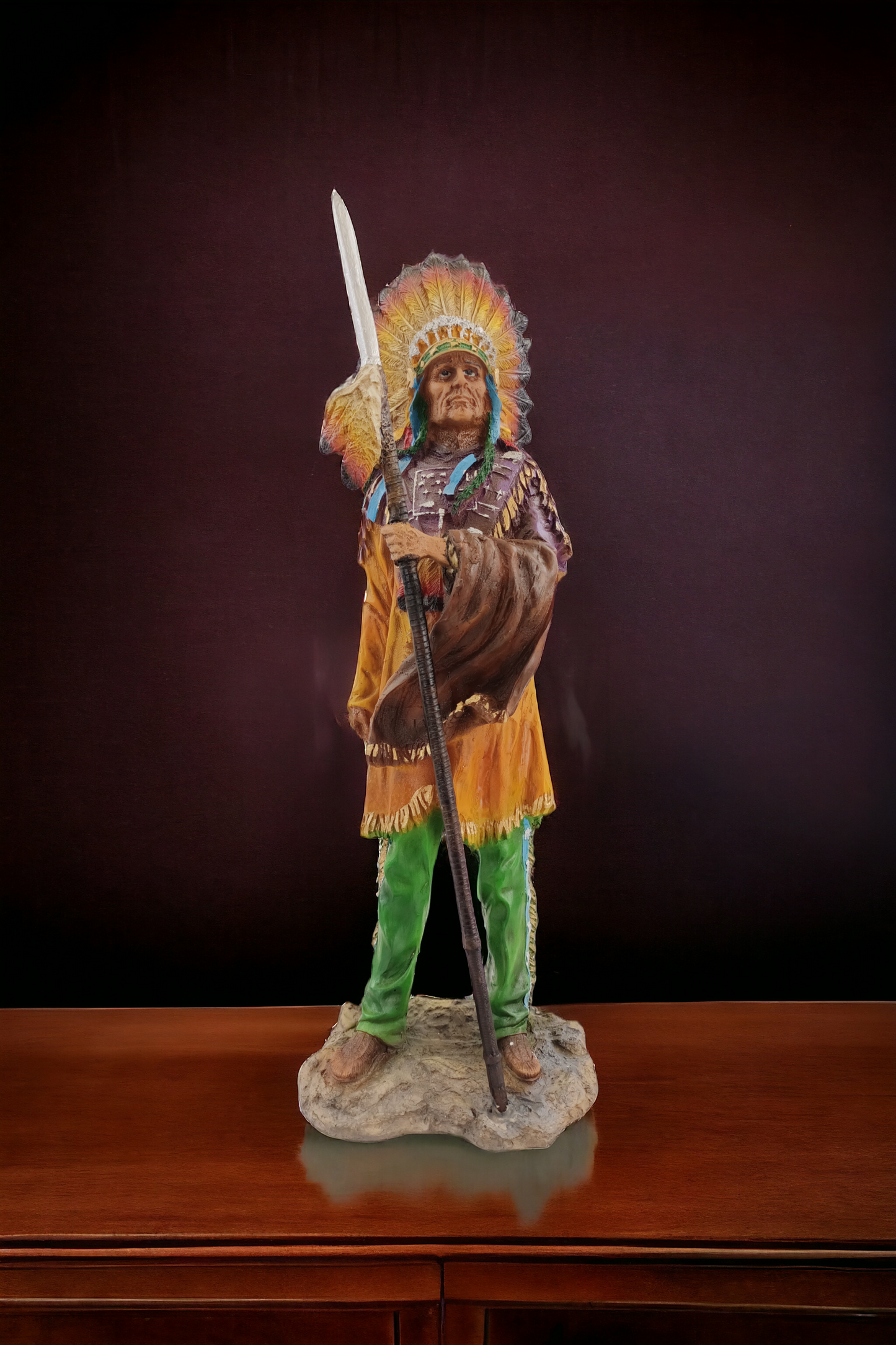 indio nativo americano decorativo 50 cm guerrero geronimo