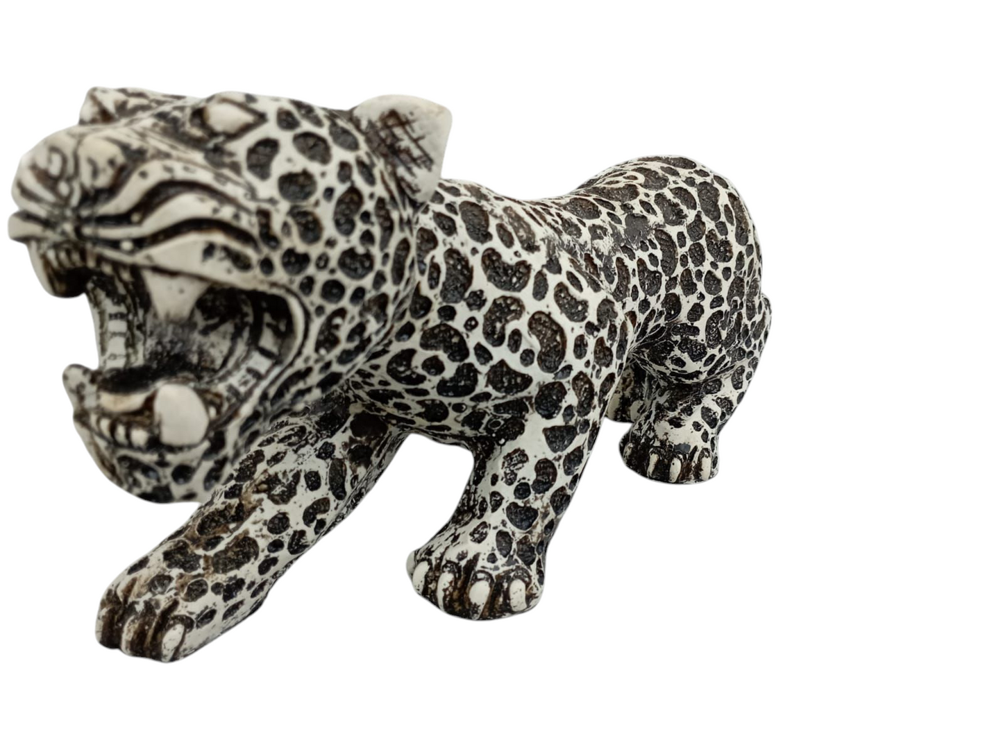 Jaguar Decorativo Artesanal en Resina – Elegancia Salvaje para tu Espacio | 16 cm