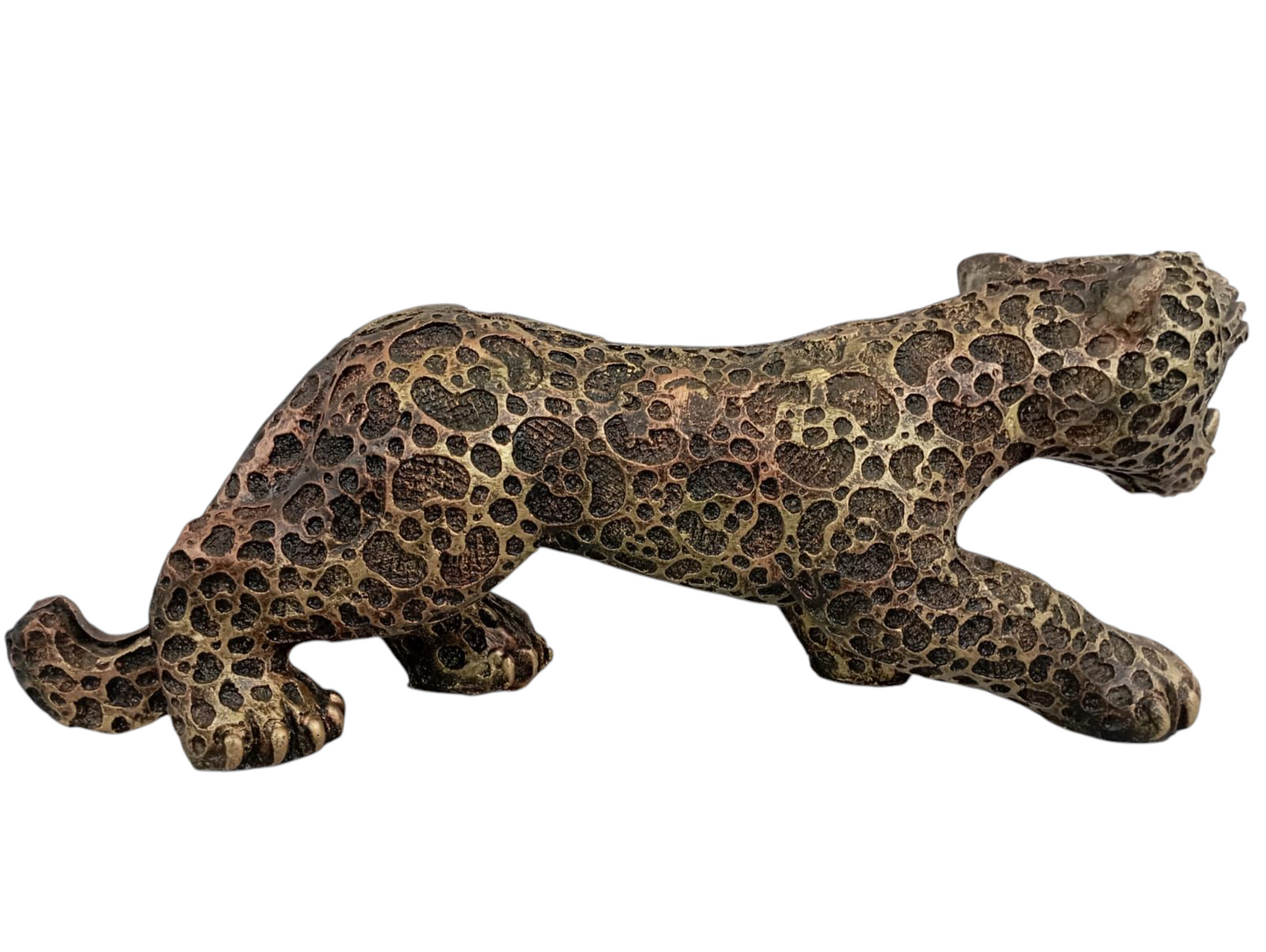 Jaguar Decorativo Artesanal en Resina – Elegancia Salvaje para tu Espacio | 16 cm