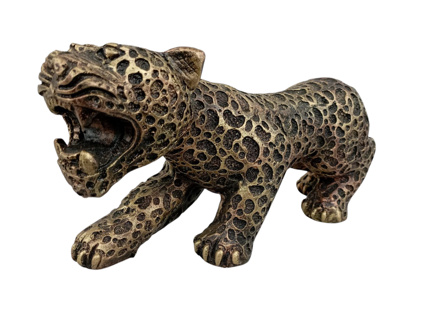 Jaguar Decorativo Artesanal en Resina – Elegancia Salvaje para tu Espacio | 16 cm