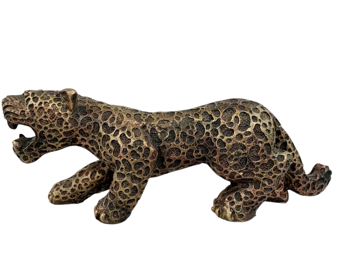 Jaguar Decorativo Artesanal en Resina – Elegancia Salvaje para tu Espacio | 16 cm