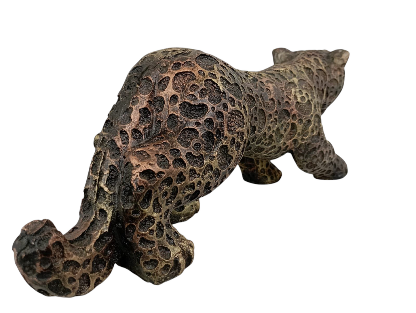 Jaguar Decorativo Artesanal en Resina – Elegancia Salvaje para tu Espacio | 16 cm