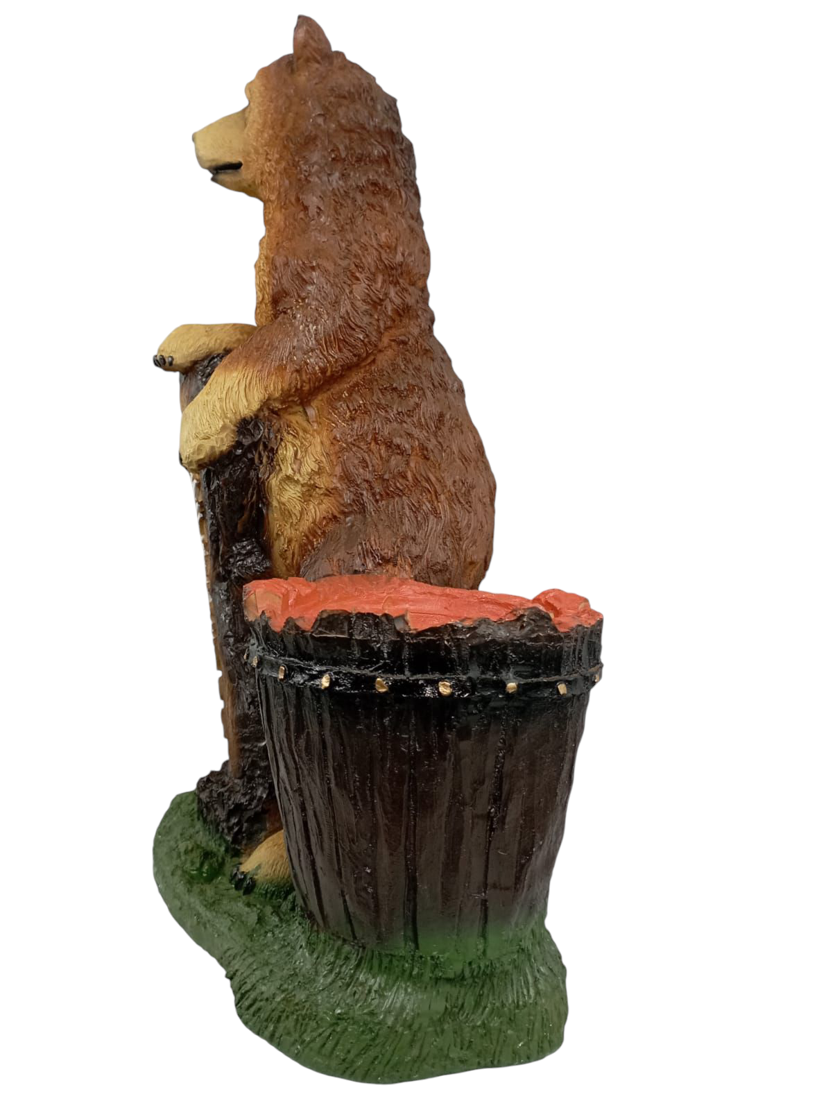 Oso Decorativo “Bienvenidos” y Maceta para Jardín