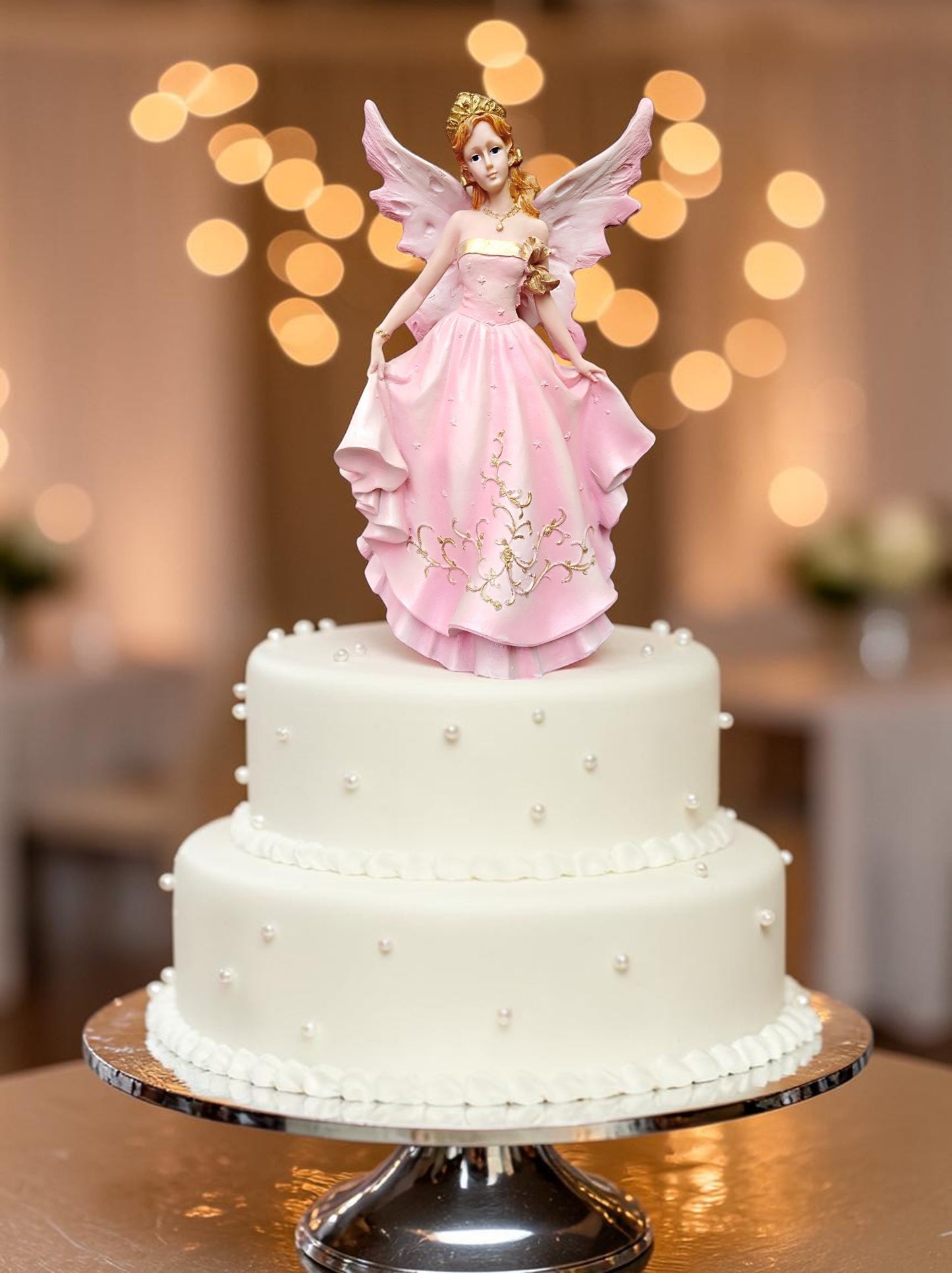 Escultura Decorativa de Quinceañera en Resina Fina