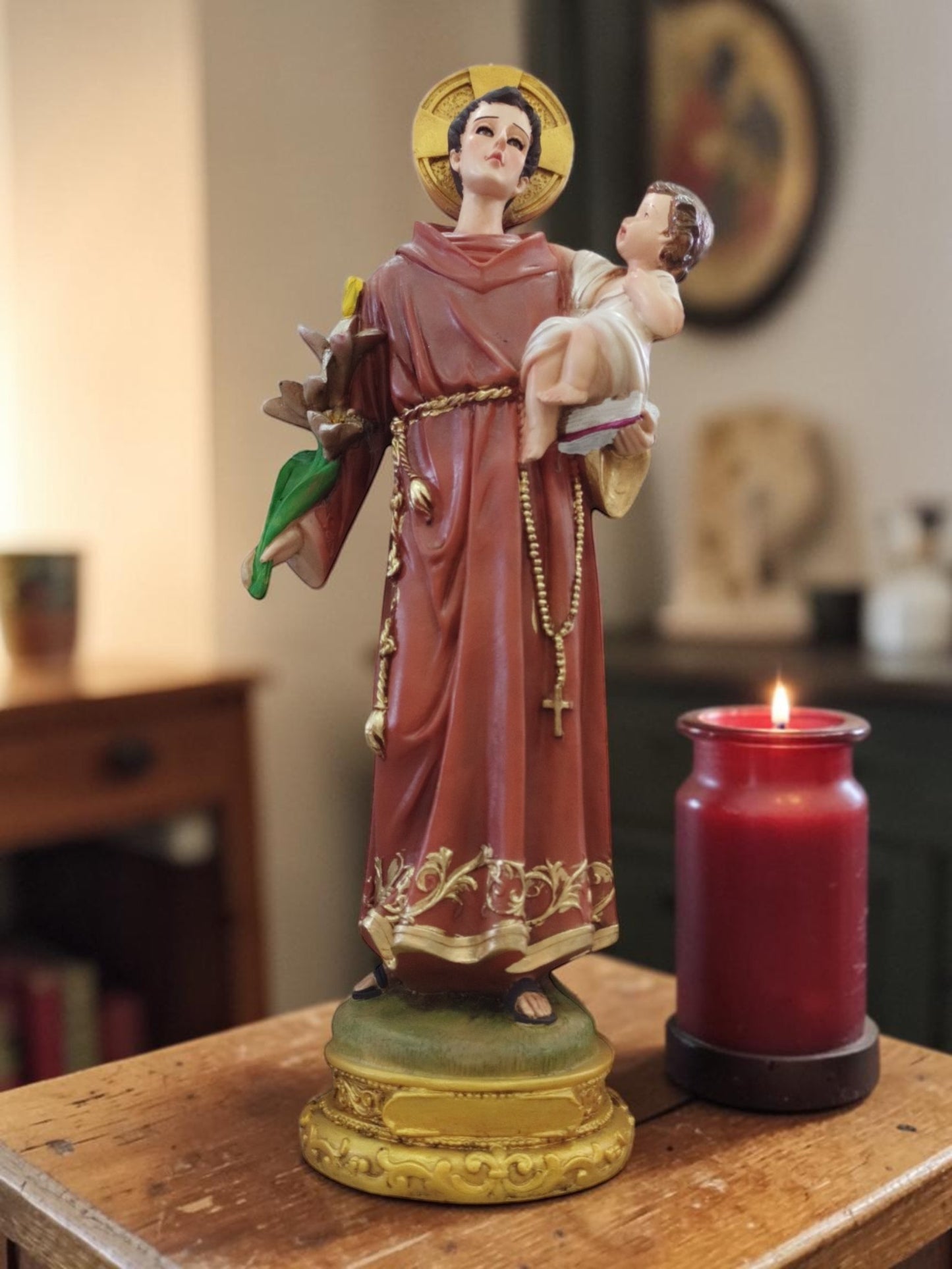San Antonio de Padua 34 cm | Imagen religiosa.