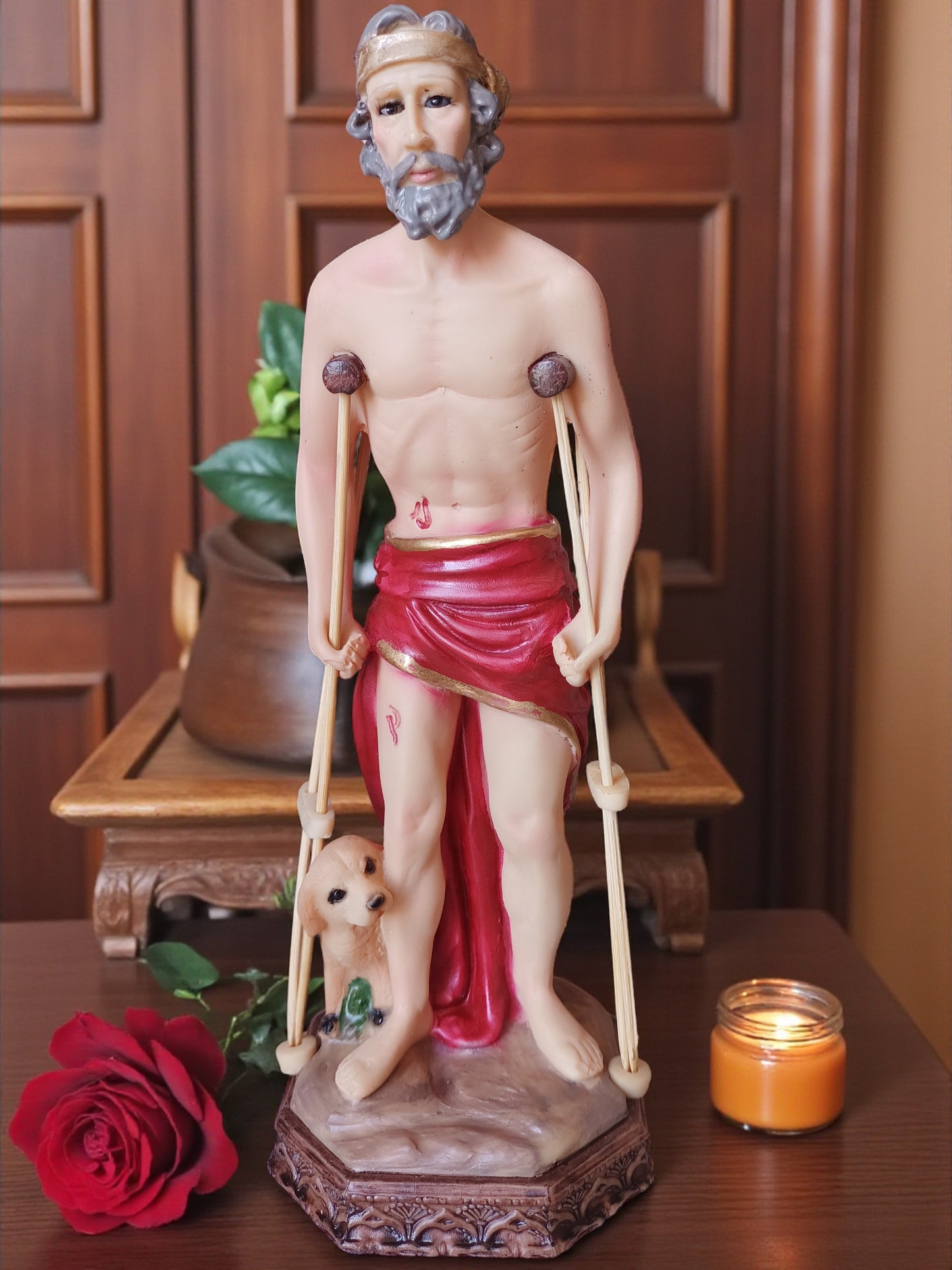 San Lázaro Milagroso | Santo de los Enfermos| Decoración y Devoción Religiosa