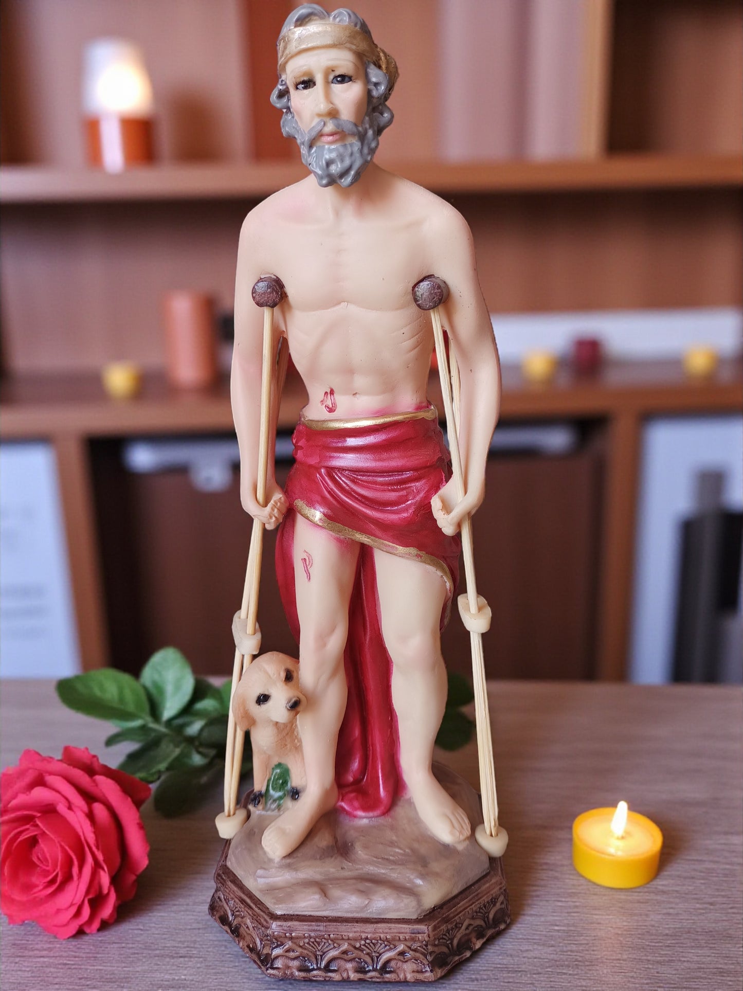 San Lázaro Milagroso | Santo de los Enfermos| Decoración y Devoción Religiosa