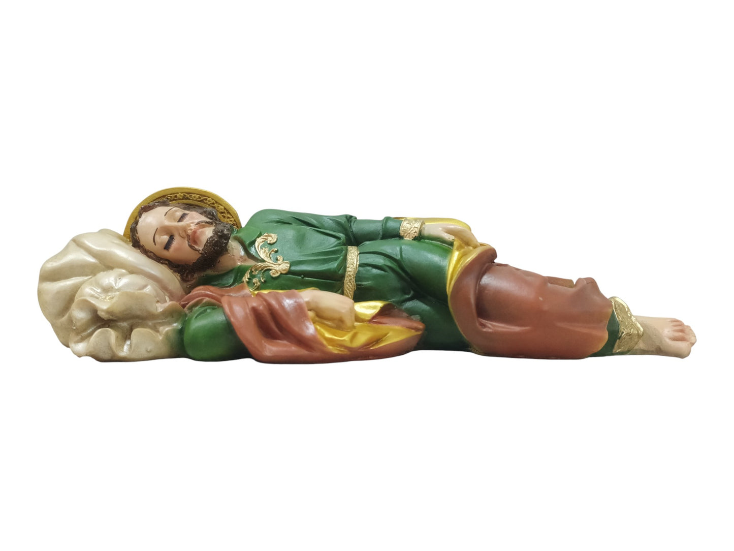 San José Dormido Figura Decorativa de Resina – Imagen Religiosa de Protección y Fe 30 cm