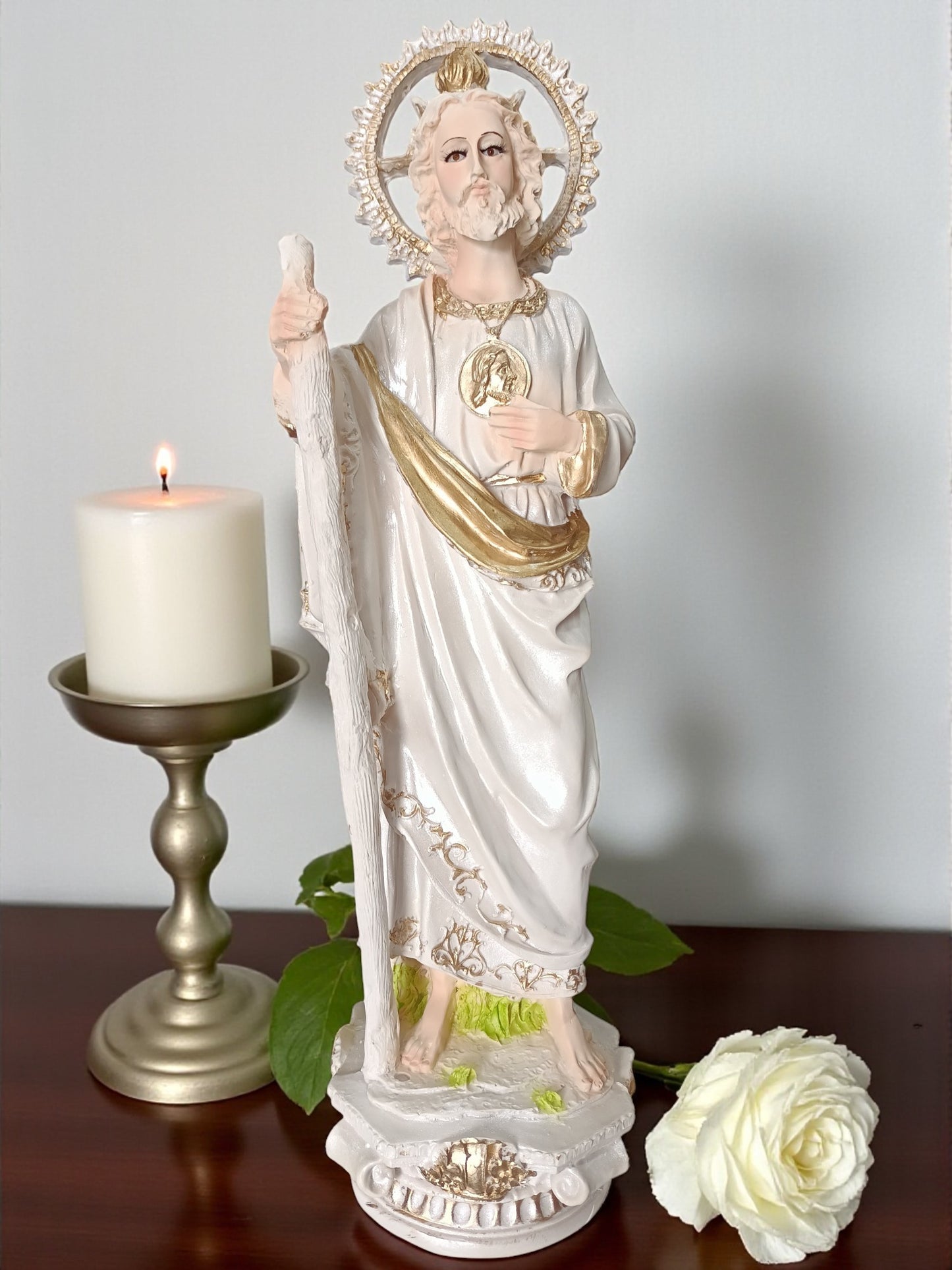 Saint Jude Thaddeus, 50 cm, in Resin – Protector of Difficult Causes
