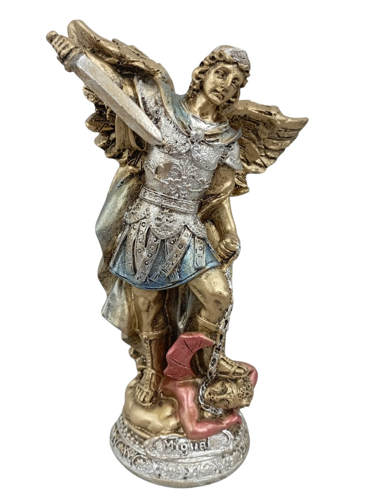 Saint Michael the Archangel Mini Small 16cm Metal Resin