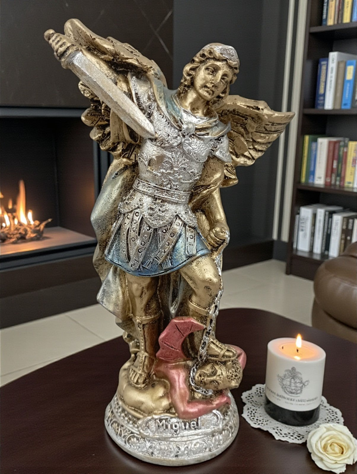 Saint Michael the Archangel Mini Small 16cm Metal Resin