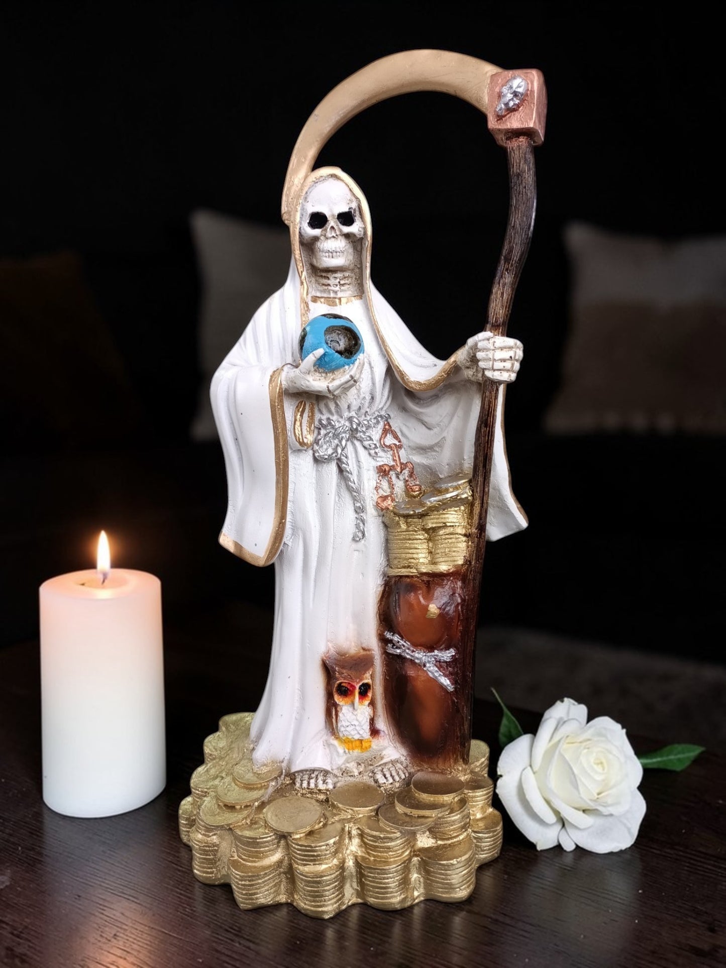 Escultura de la Santa muerte | 7 Potencias |