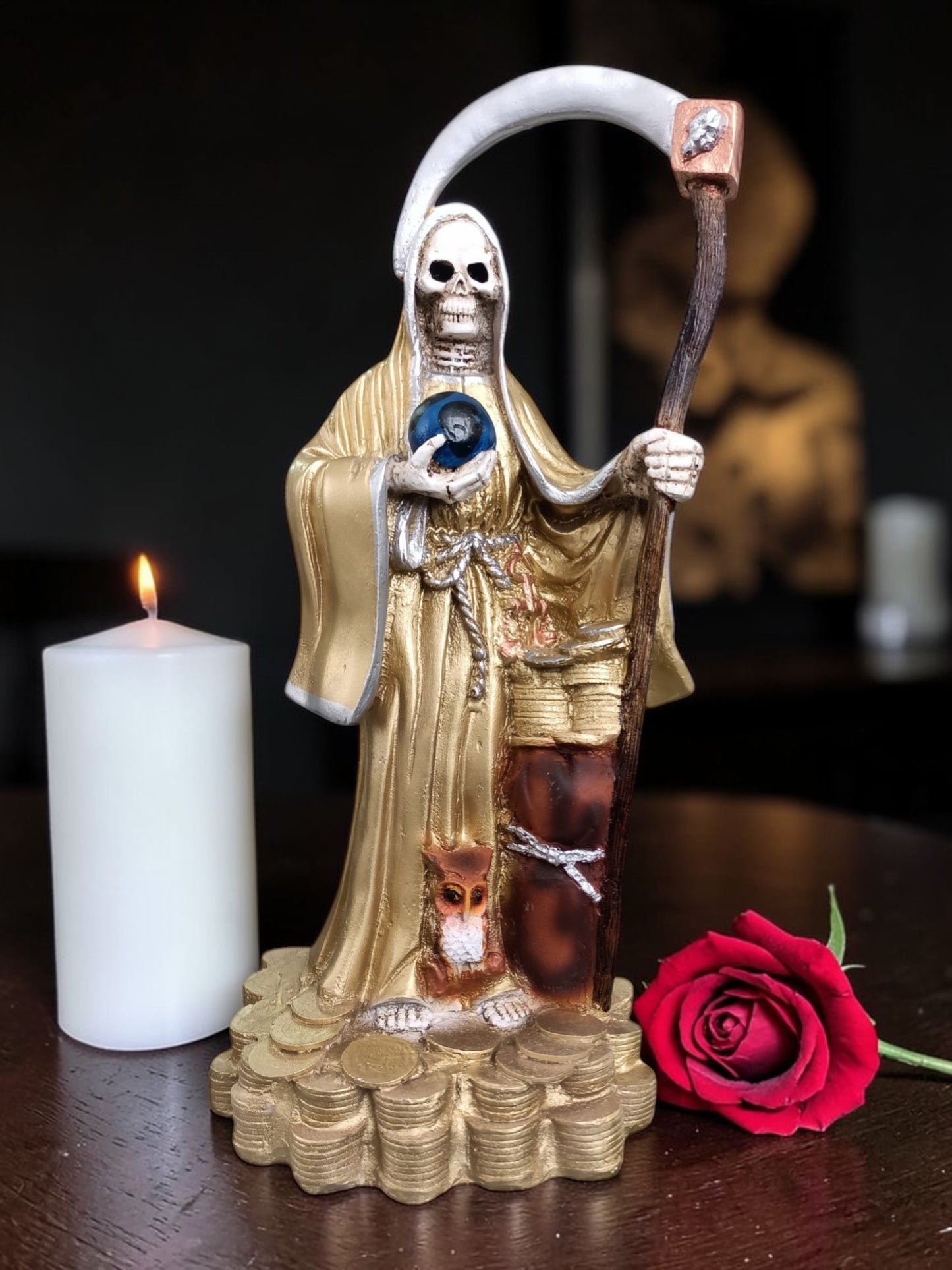 Escultura de la Santa muerte | 7 Potencias |