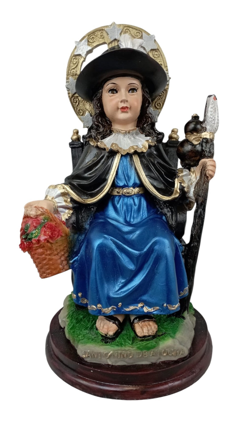 Arte Atilano - Figura del Santo Niño de Atocha – Protección Espiritual 28 cm