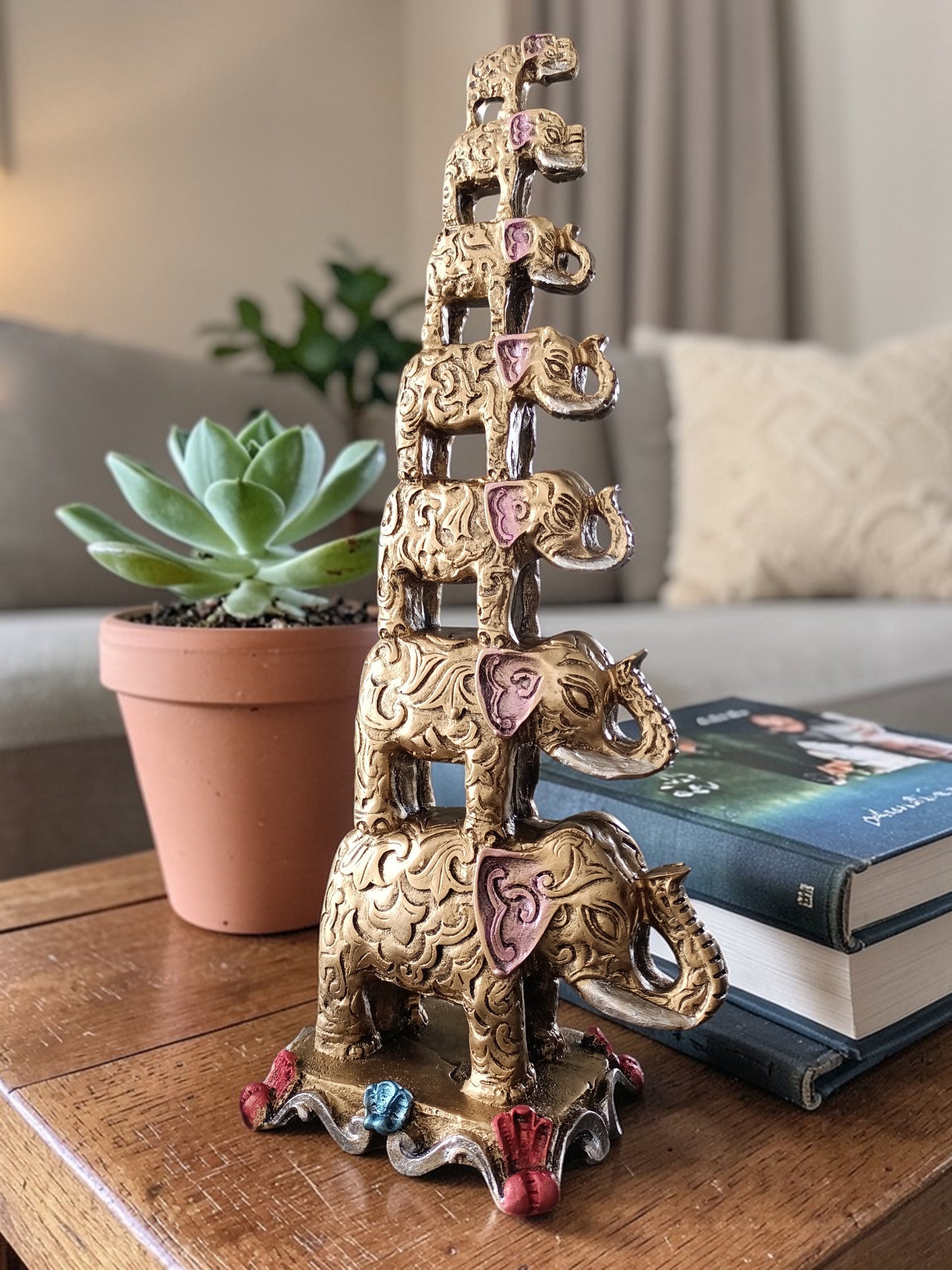 Torre de Elefantes de la Abundancia – Prosperidad, Fuerza y Buena Fortuna