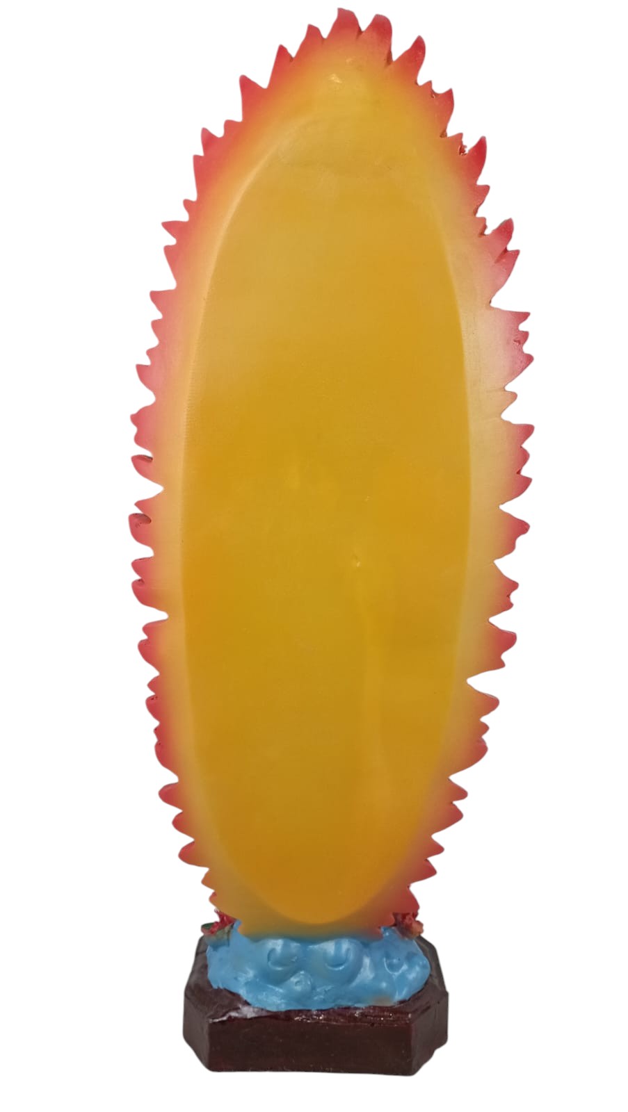 Figura Religiosa Artesanal, Imagen Católica Grande, Virgen de Guadalupe 45 cm, Escultura para Altar