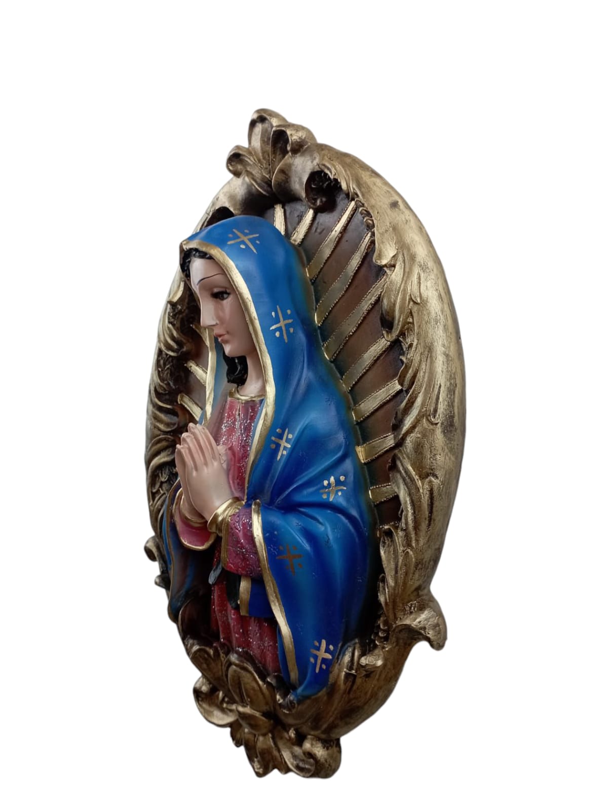 Cuadro de la Virgen de Medjugorje para Pared | Imagen Religiosa en Relieve para Altar y Hogar | Decoración Católica de Devoción Maria Medjujorge