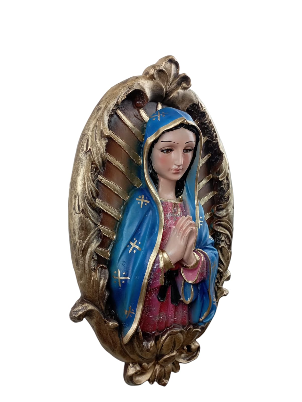 Cuadro de la Virgen de Medjugorje para Pared | Imagen Religiosa en Relieve para Altar y Hogar | Decoración Católica de Devoción Maria Medjujorge
