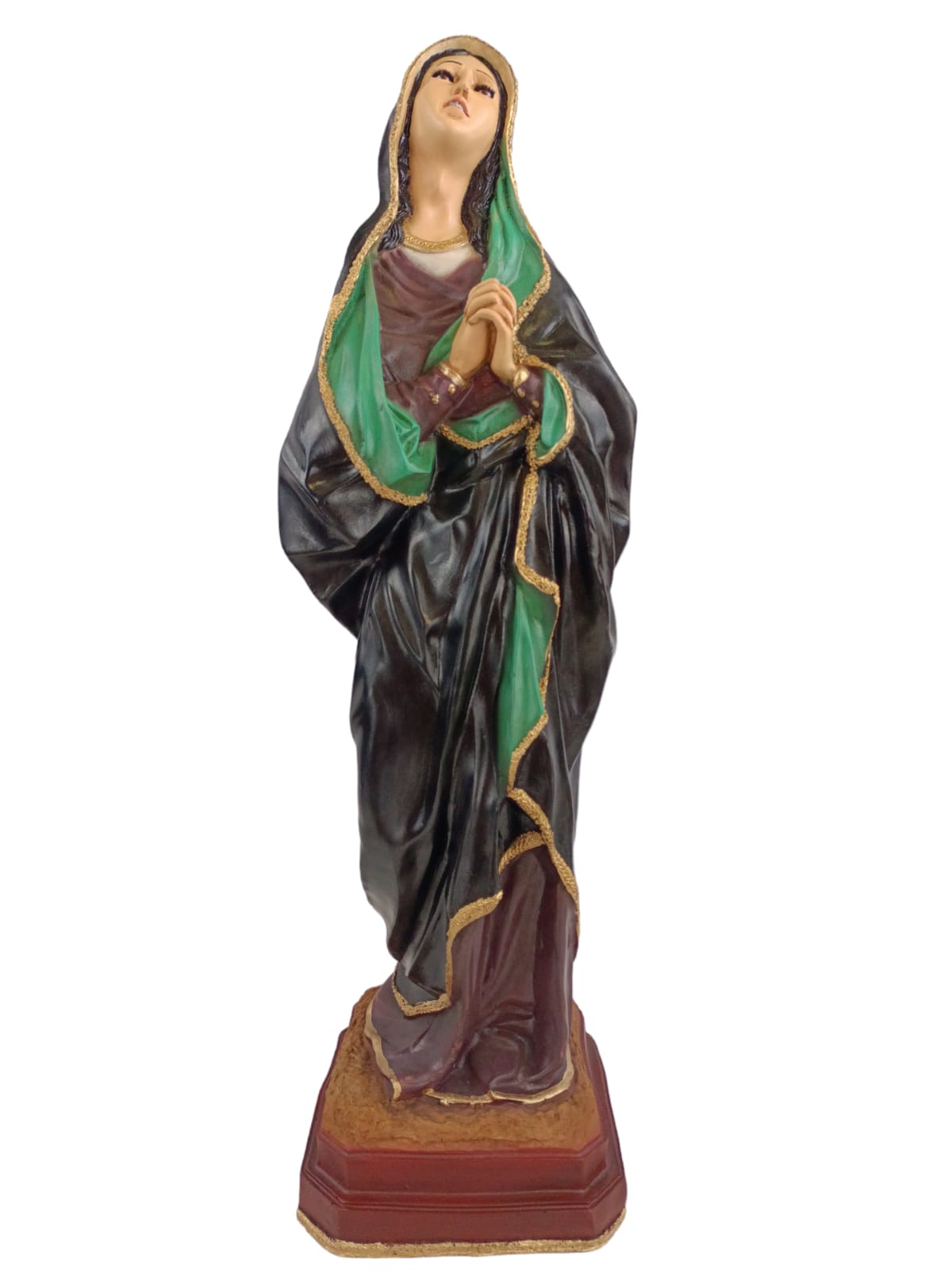 Escultura Virgen De Los Dolores Dolorosa Del Silencio 65 Cm