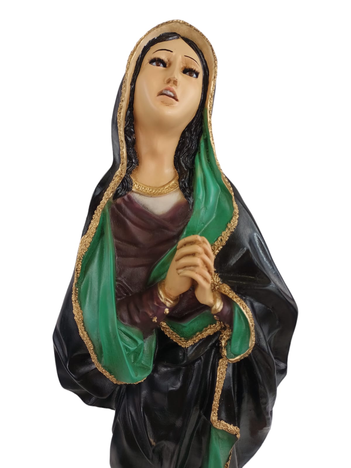 Escultura Virgen De Los Dolores Dolorosa Del Silencio 65 Cm