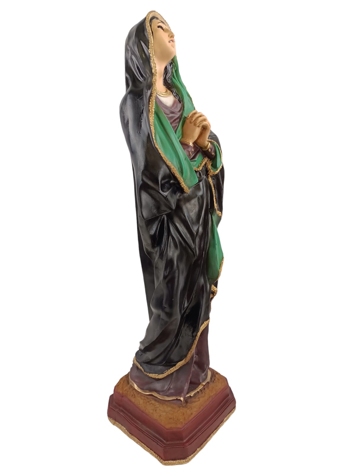 Escultura Virgen De Los Dolores Dolorosa Del Silencio 65 Cm