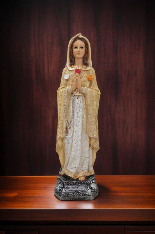 Virgen de la Rosa Mística – Amor, Protección y Milagros | 30 cm