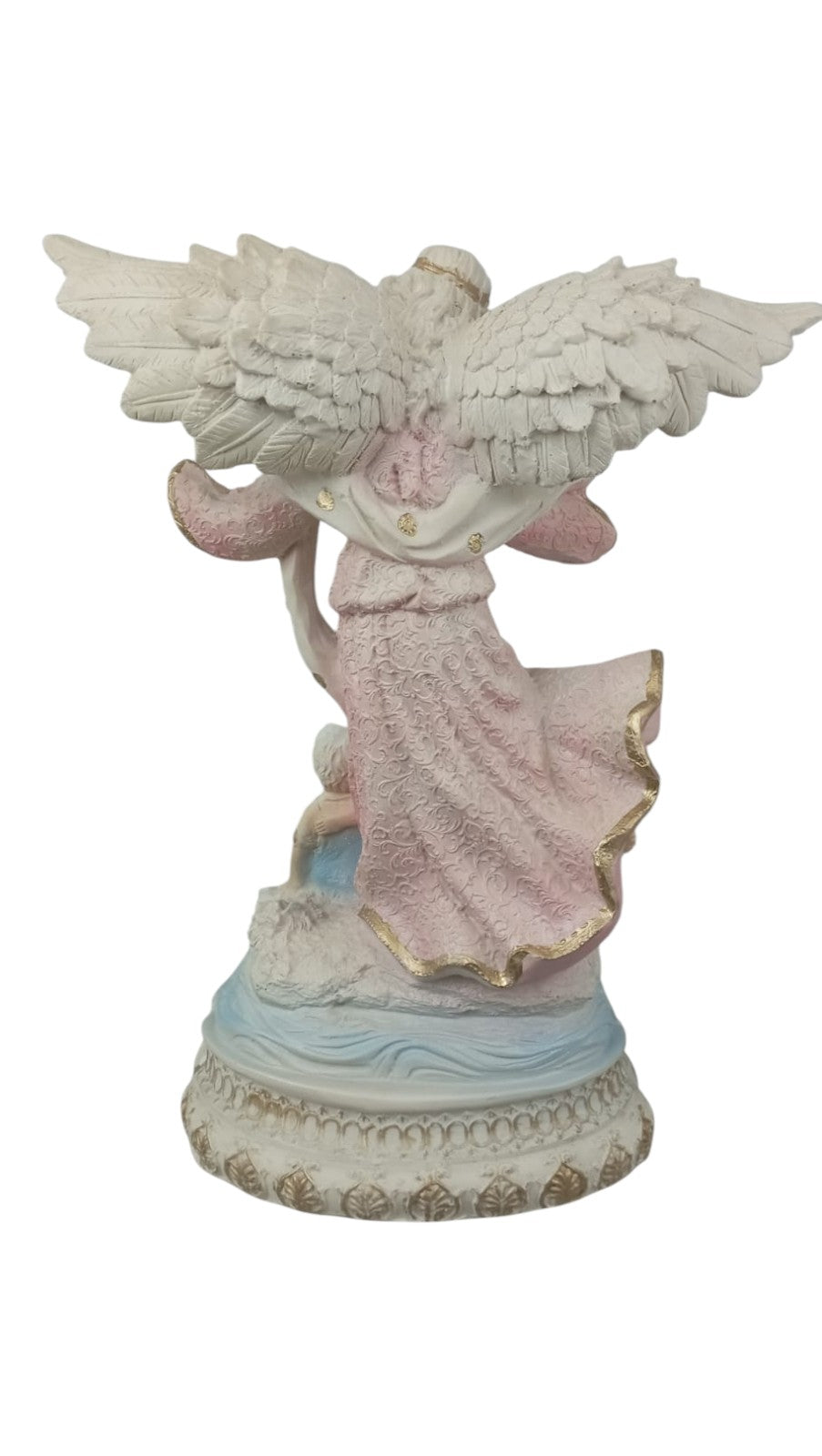 Guardian Angel Resin Figure Cradle Sculpture