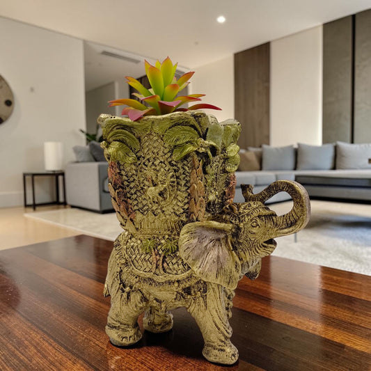 Elefante Macetero Decorativo – Abundancia, Vida y Armonía para tu Espacio
