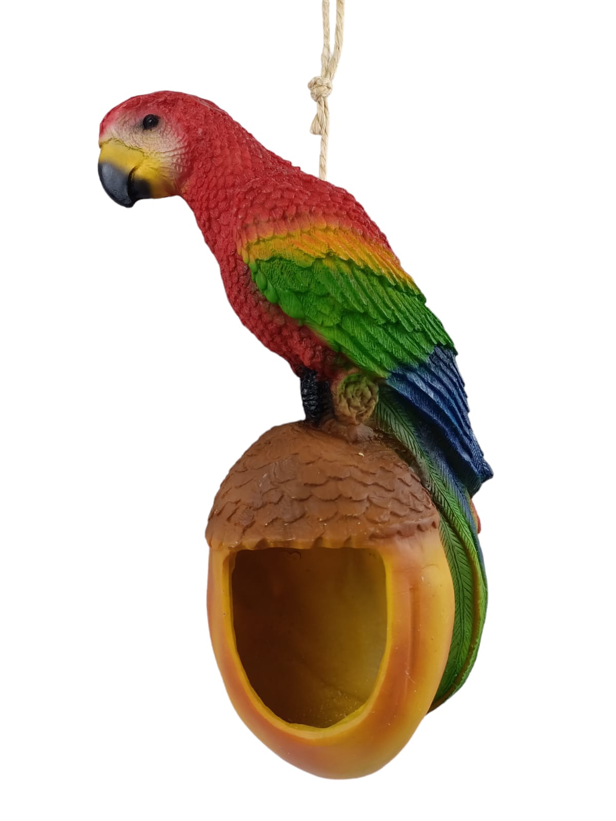 Guacamaya Colgante Decorativa 30 cm – Vida, Color y Funcionalidad en un Solo Diseño