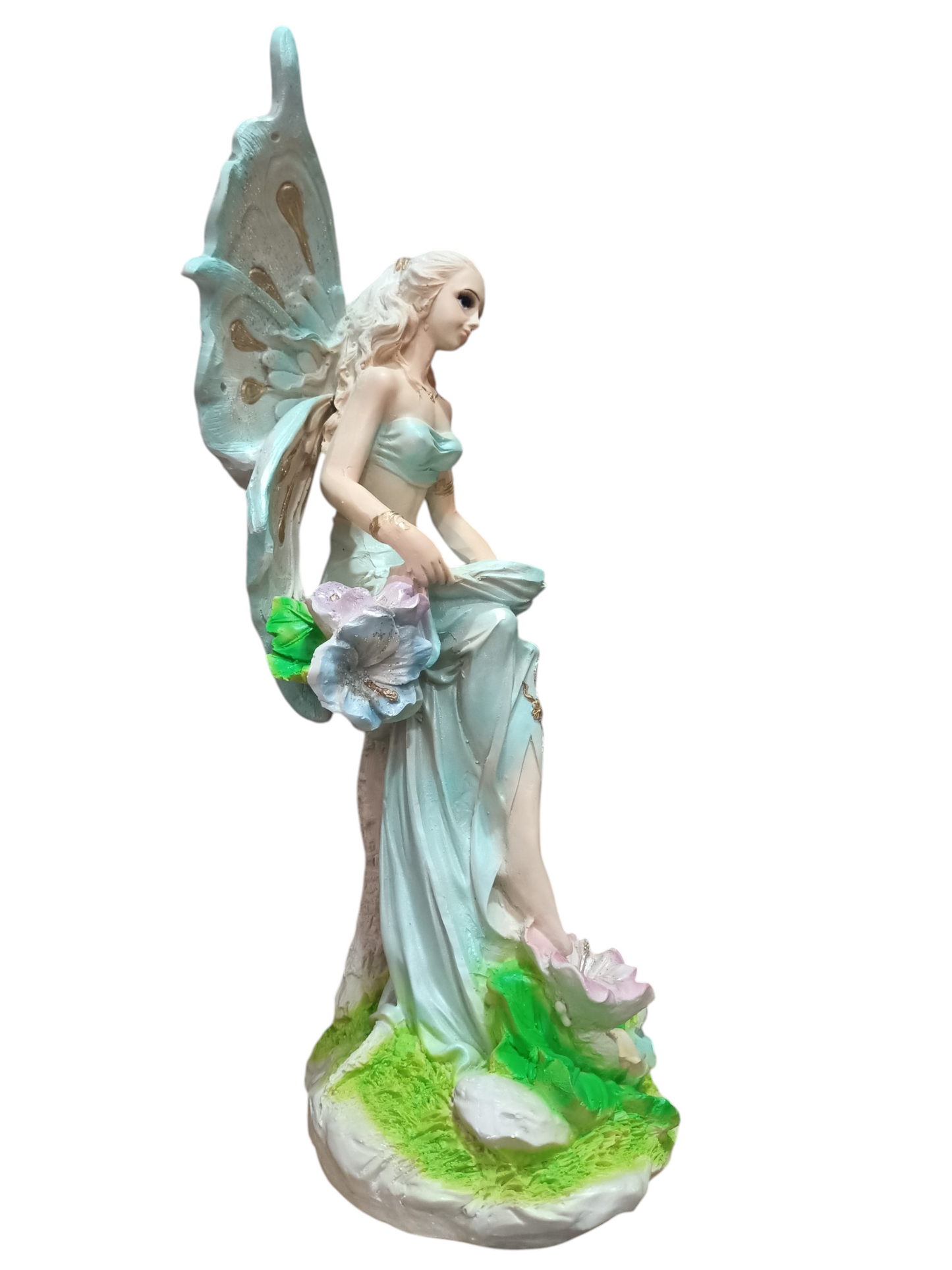 Escultura de Hada Mística (45 cm) – Elegancia, Detalle Artesanal y Magia para tu Hogar