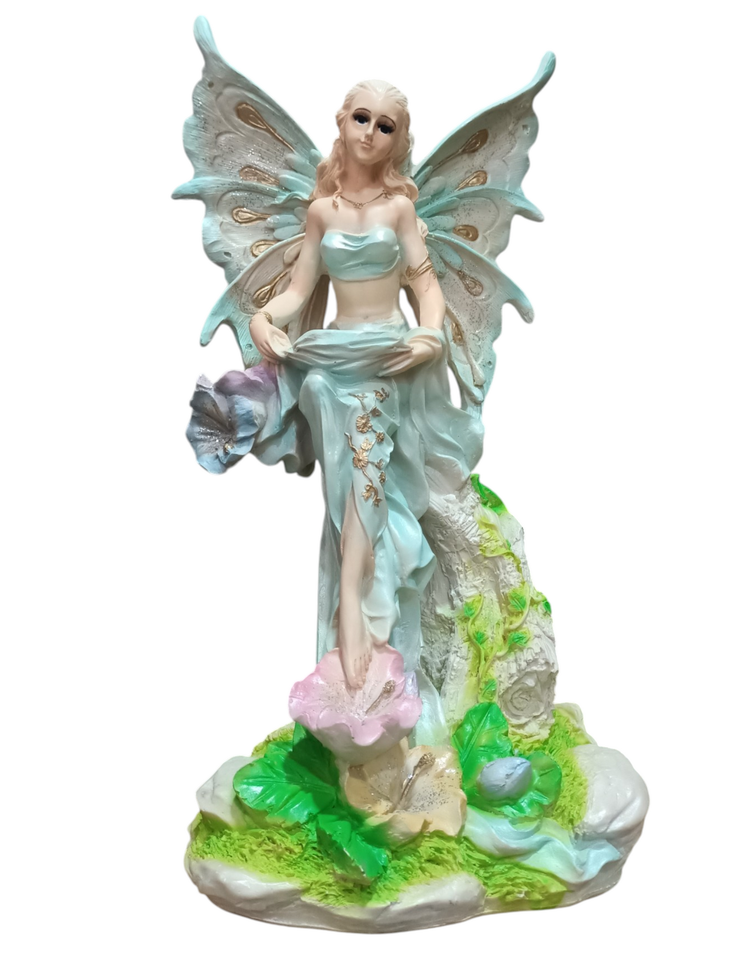 Escultura de Hada Mística (45 cm) – Elegancia, Detalle Artesanal y Magia para tu Hogar
