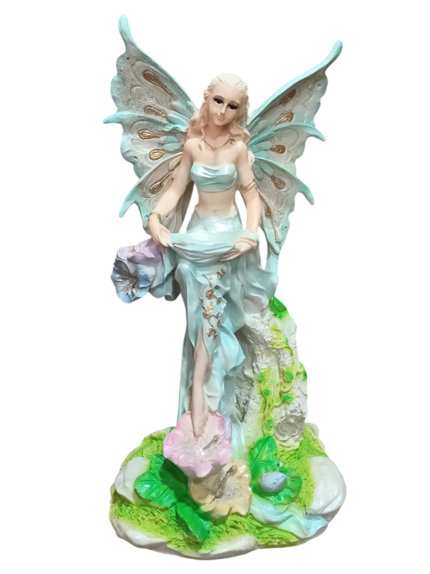 Escultura de Hada Mística (45 cm) – Elegancia, Detalle Artesanal y Magia para tu Hogar