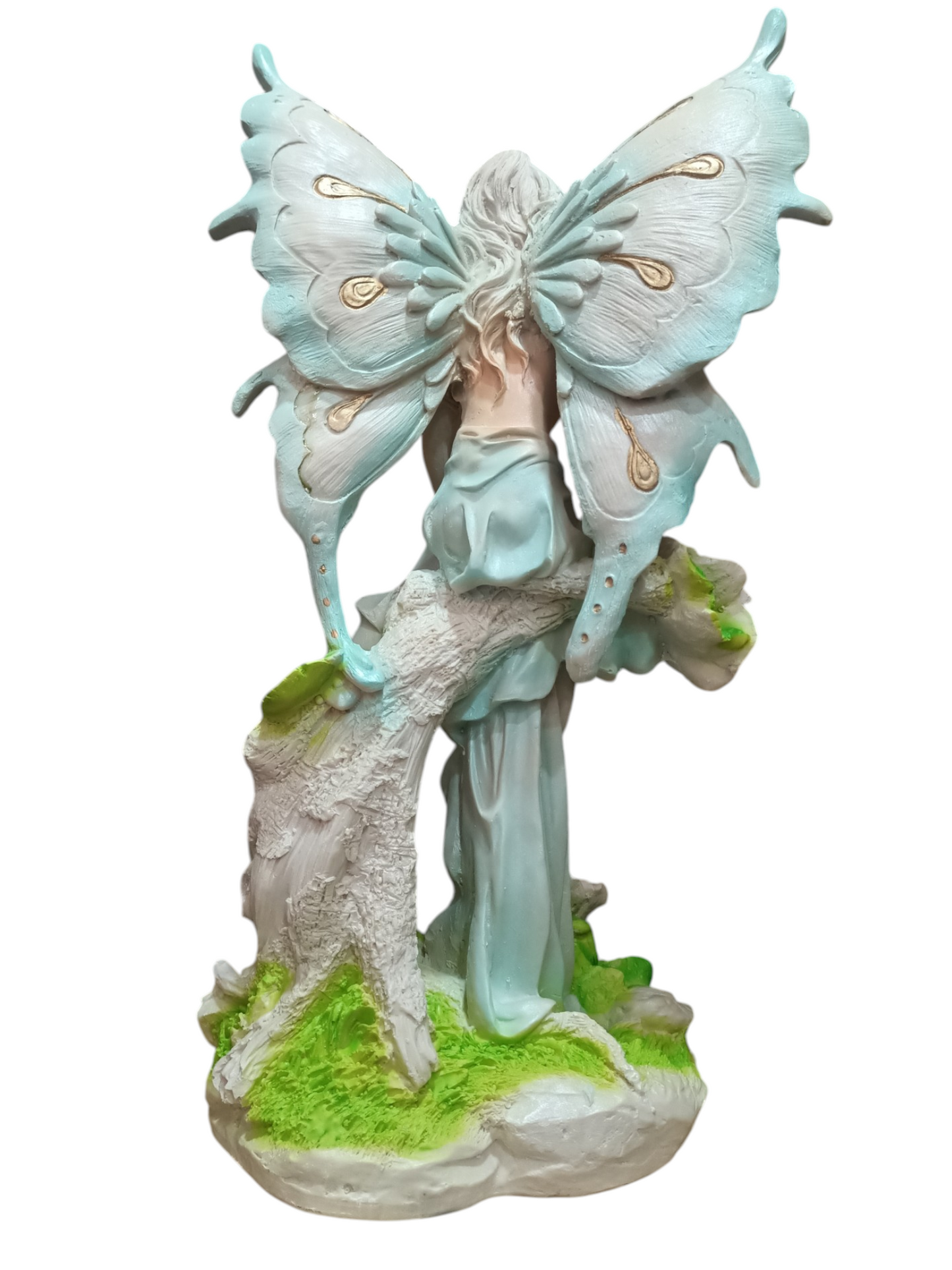 Escultura de Hada Mística (45 cm) – Elegancia, Detalle Artesanal y Magia para tu Hogar