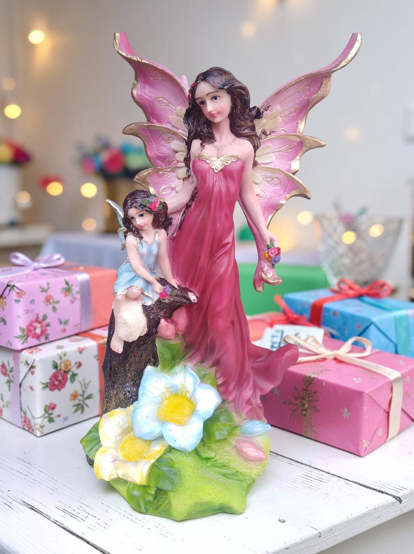 Hada de las Estaciones (Otoño- Primavera) – Transformación, Belleza y Renacer (42 cm)
