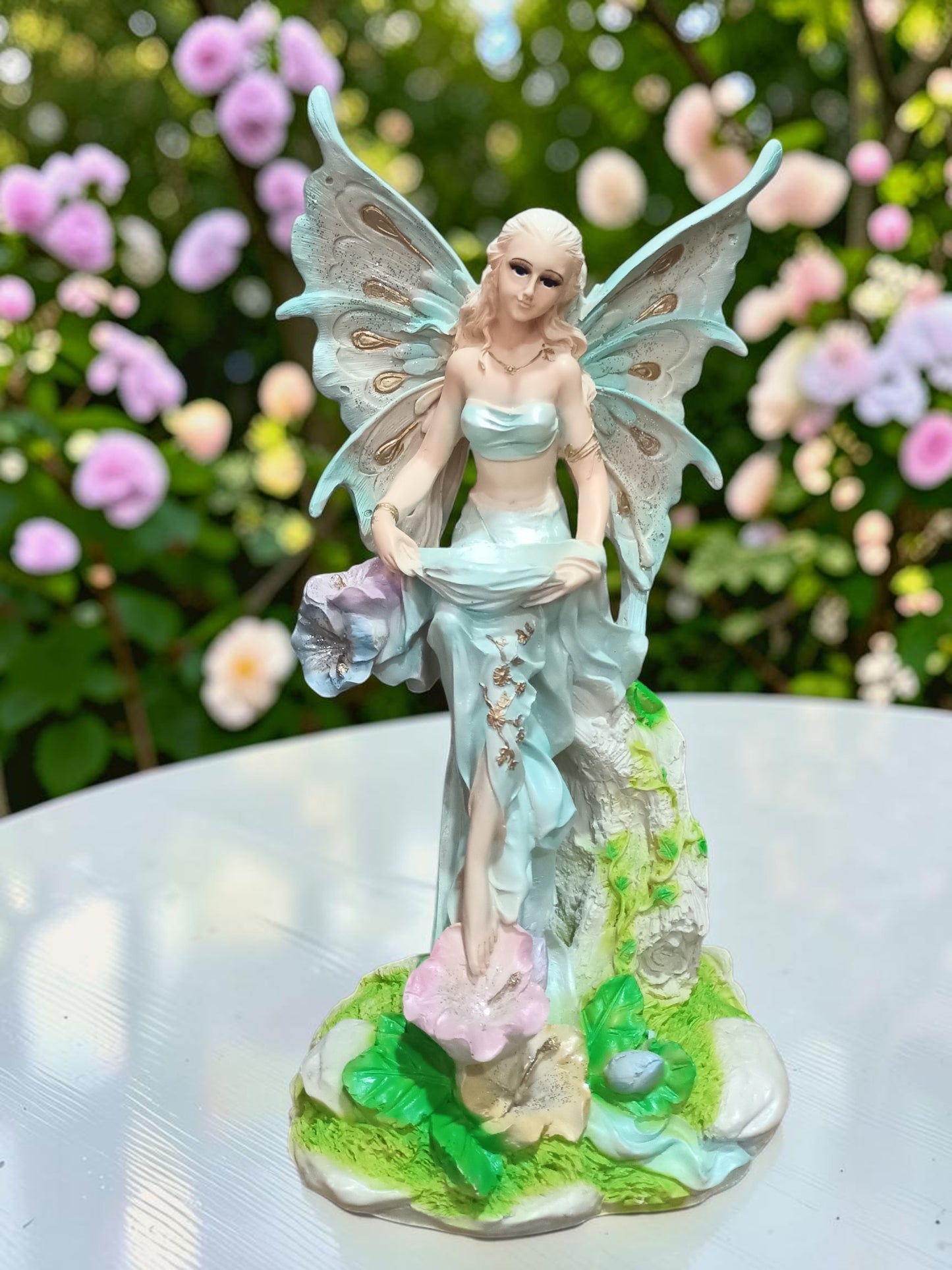 Escultura de Hada Mística (45 cm) – Elegancia, Detalle Artesanal y Magia para tu Hogar